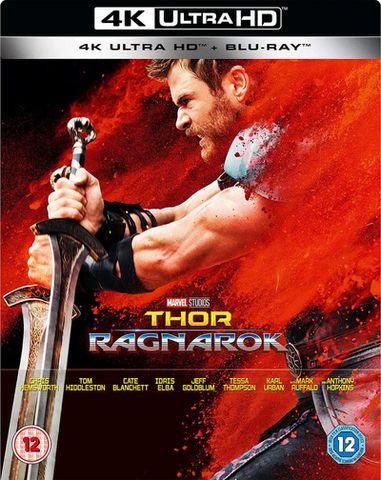 Thor Ragnarok (12) 2017 4K UHD+BR Limited Ed. Steelbook (2 Disc